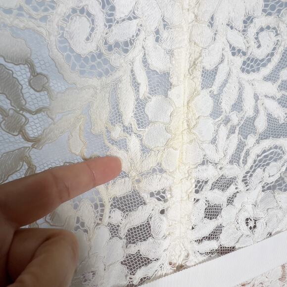 Alexis S Womens Rene Lace Wide Leg Jumpsuit Halter Lined Rose Detail - Picture 9 of 13